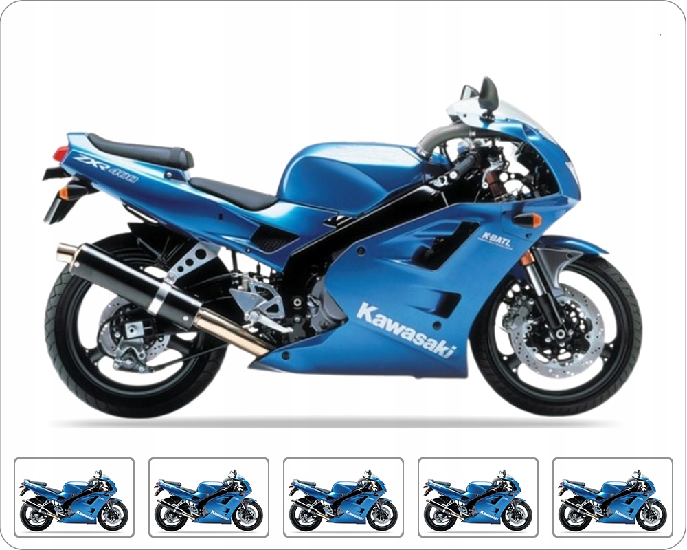 Samolepky Na Motocykl Juula Pro Kawasaki Zxr 400 1991-1992 Modré