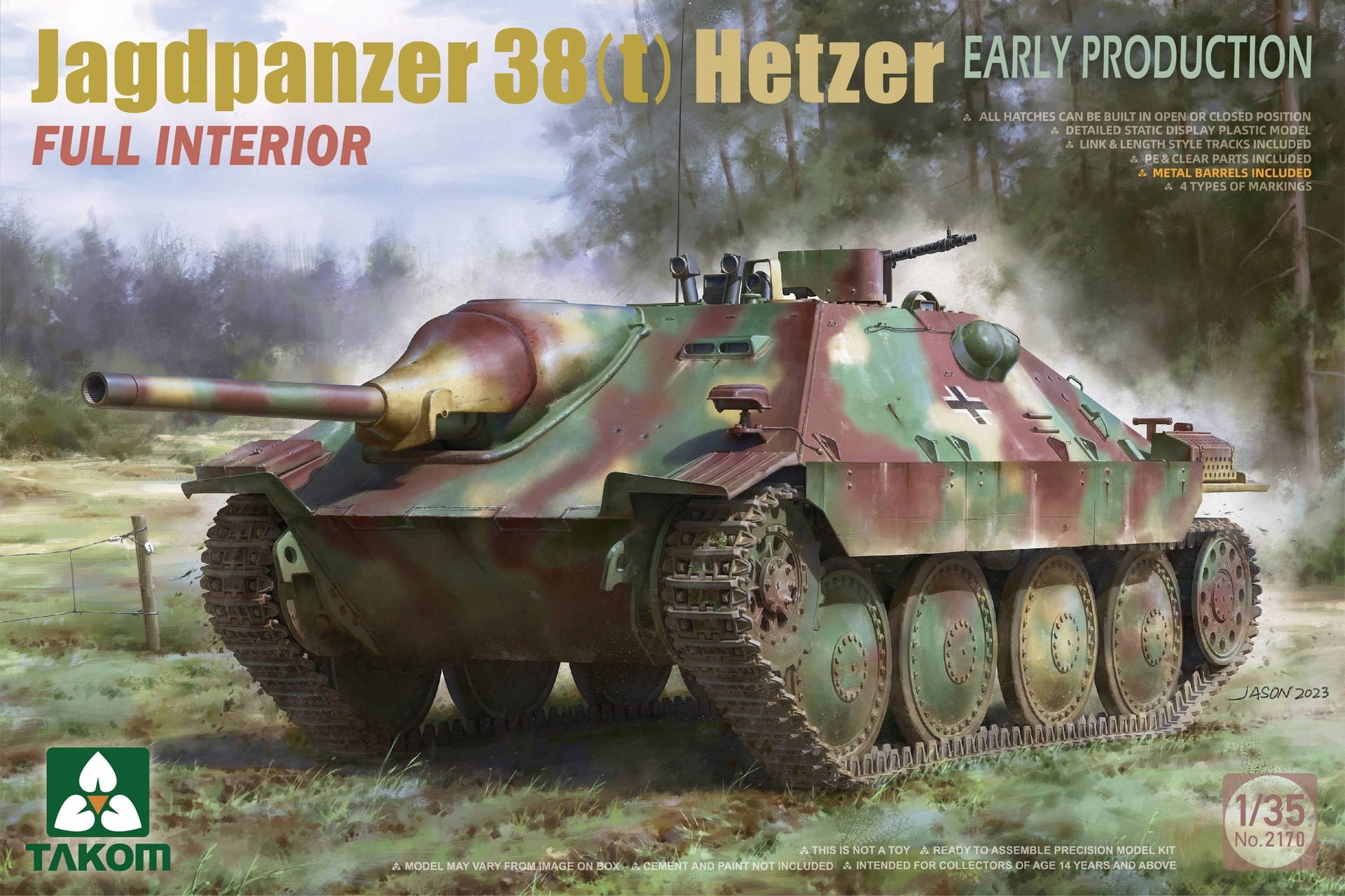 Jagdpanzer 38(t) Hetzer (brzy) 1:35 Takom 2170