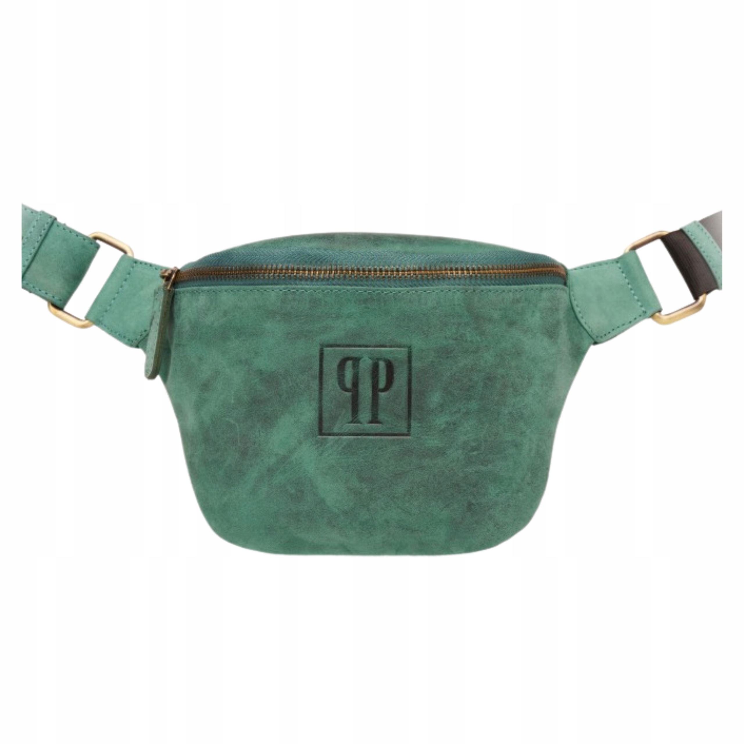 Dámská kožená ledvinka Vintage Pas Nastavitelný Paolo Peruzzi Zelená