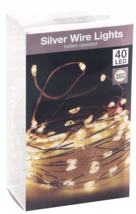 

Lampki Choinkowe Mikro Led Drucik 195CM 40 Led 711