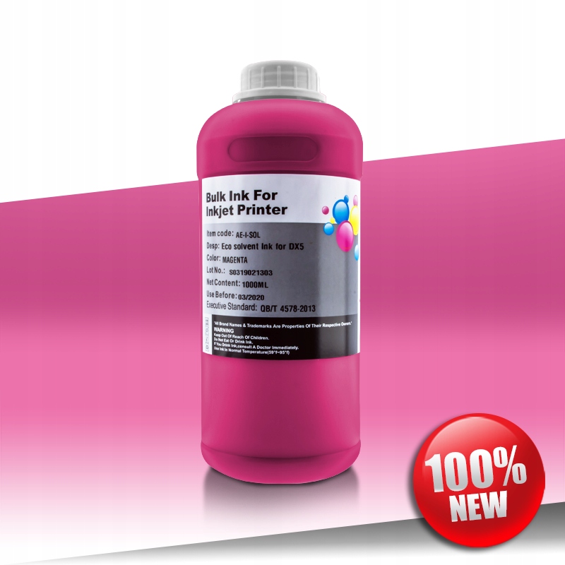 Ekologický inkoust Epson DX5/DX7/DX10 Magenta 1L