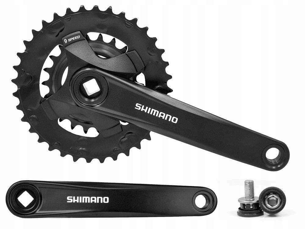 Mechanizm korbowy korba rowerowa Shimano FC-MT101-B2 36/22T 9 rz. 175 mm