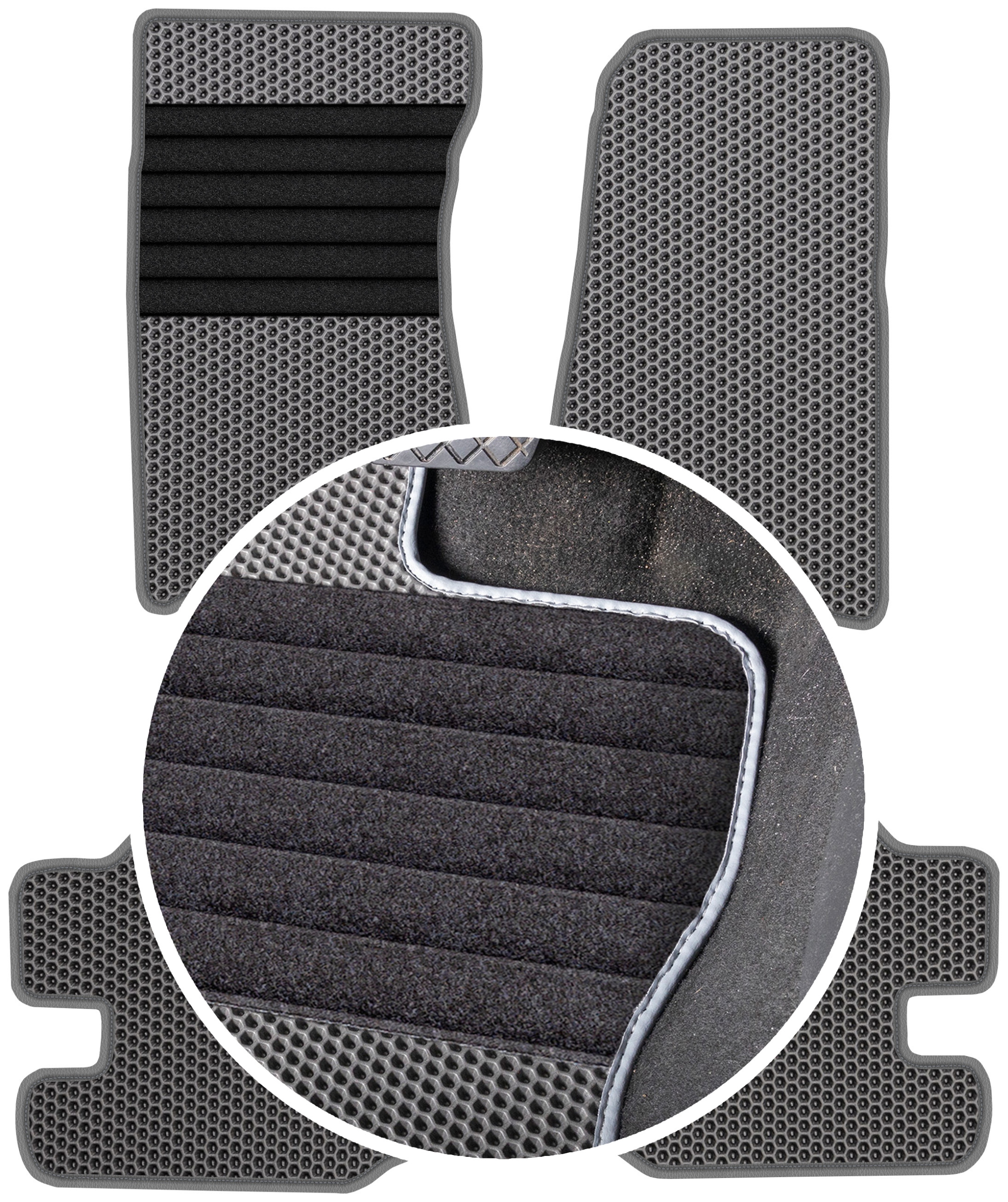 Jeep Wrangler II 2D 2007-2011 Gumové stierače do auta Eva