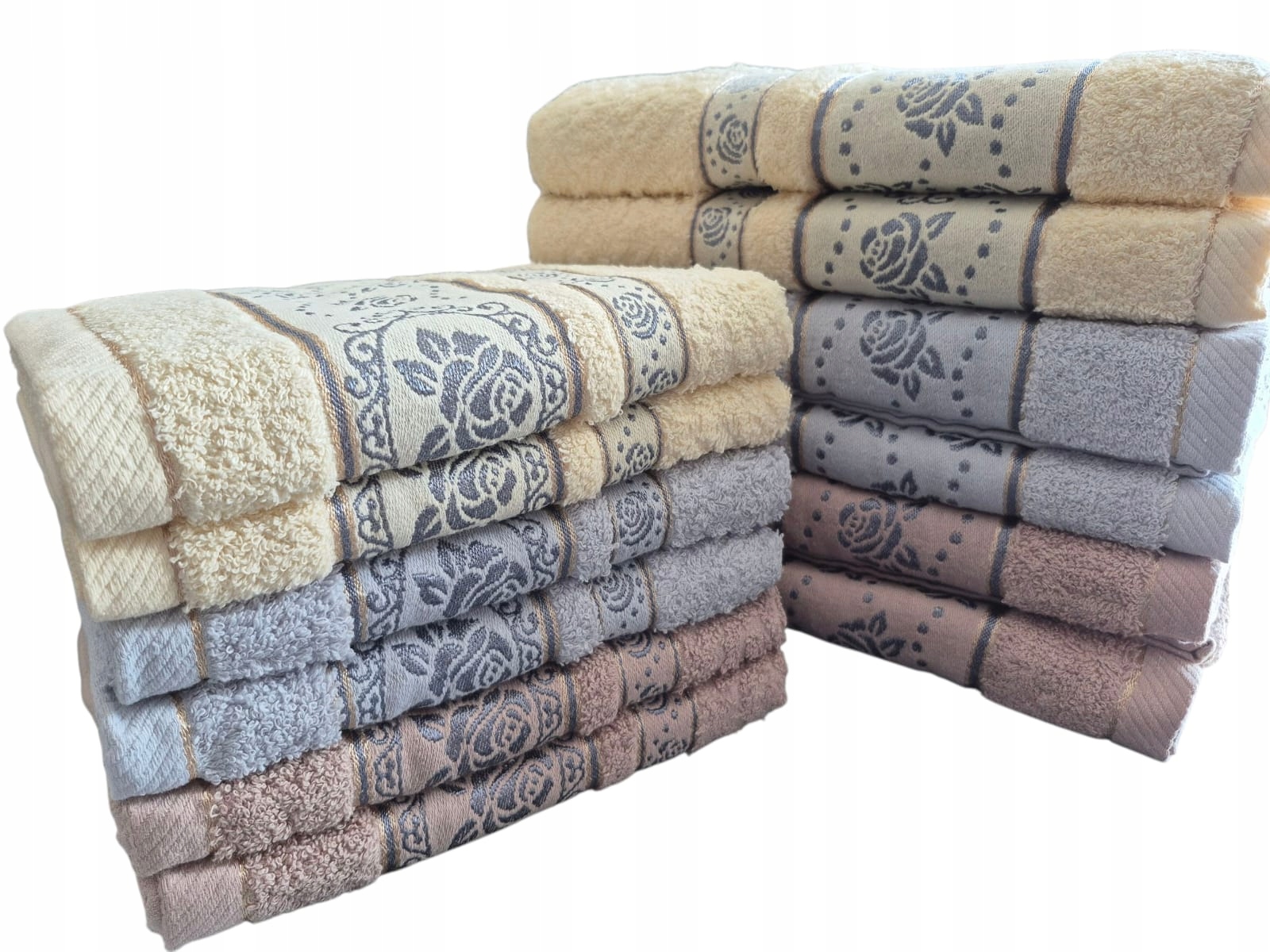 Komplet Uterákov 100 % Bavlna 12KS 6ks 50x100 6ks 70x140