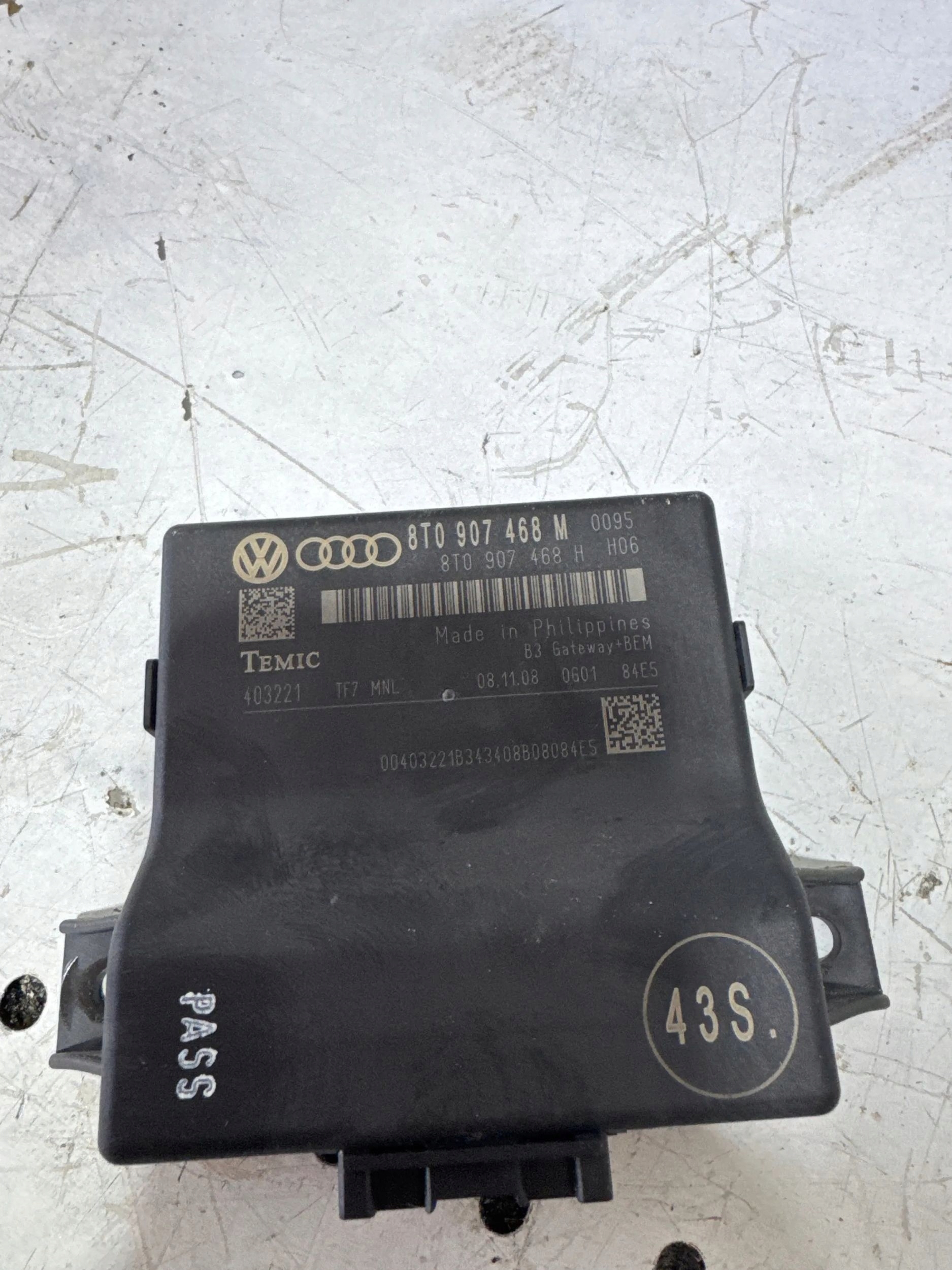 Audi A4 S4 B8 8K 2008 блок комфорта управления диагност