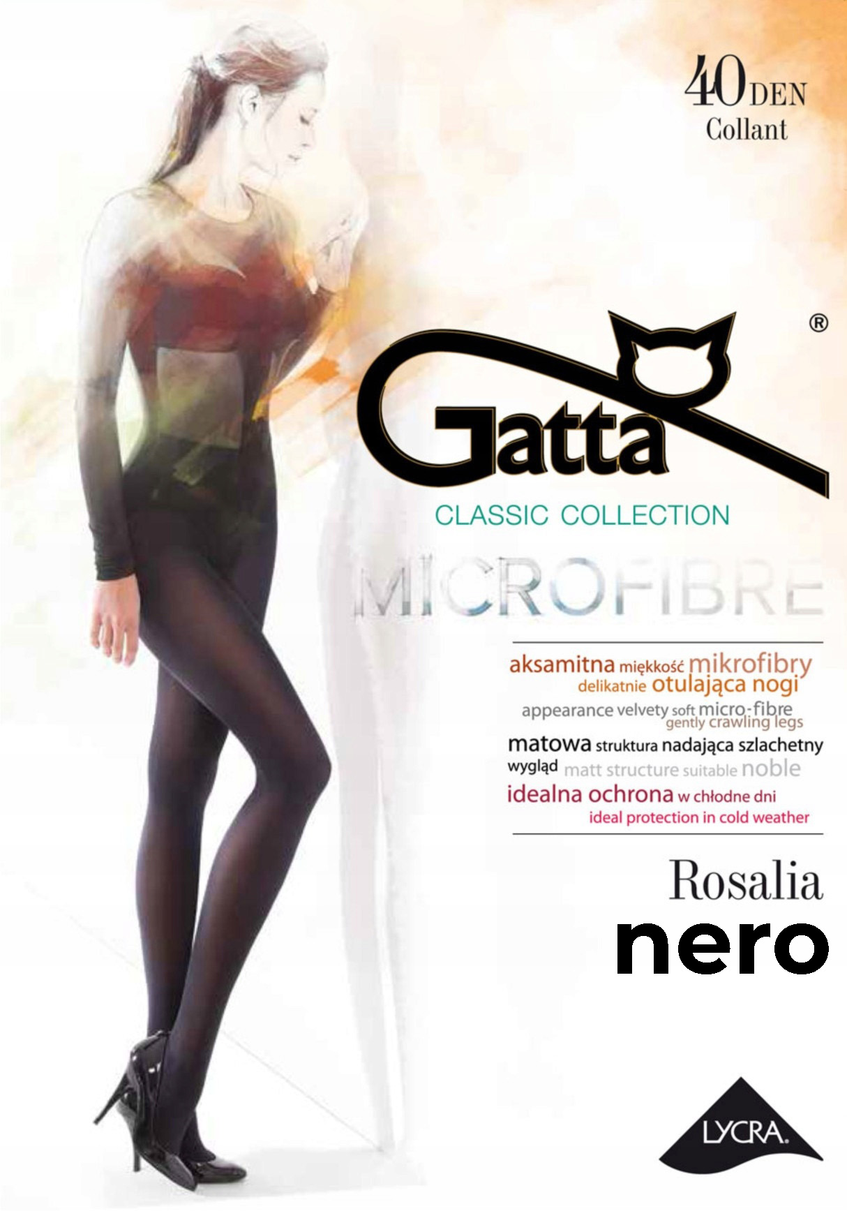 

Rajstopy Gatta Rosalia Nero mikrofibra 40 r.2 1pak
