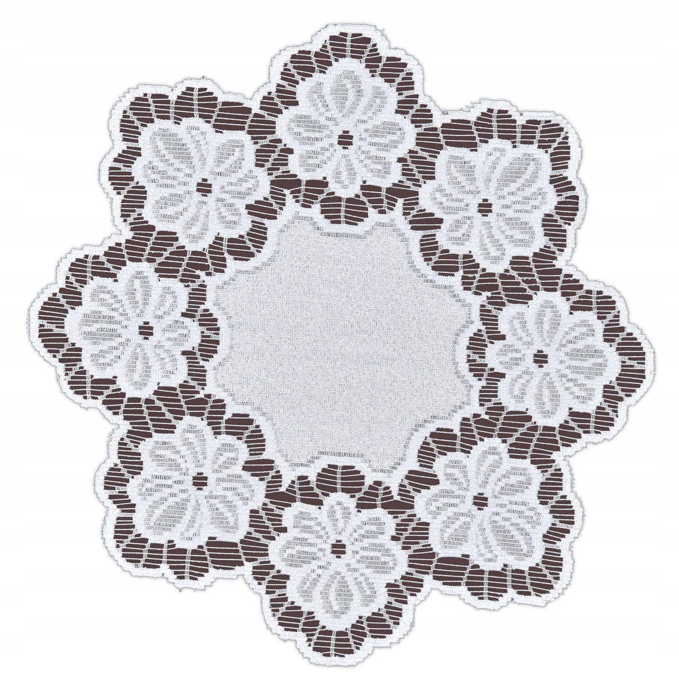 SERWETKA ŻAKARDOWA KOŁO BIAŁA 23127 ŚR.40CM