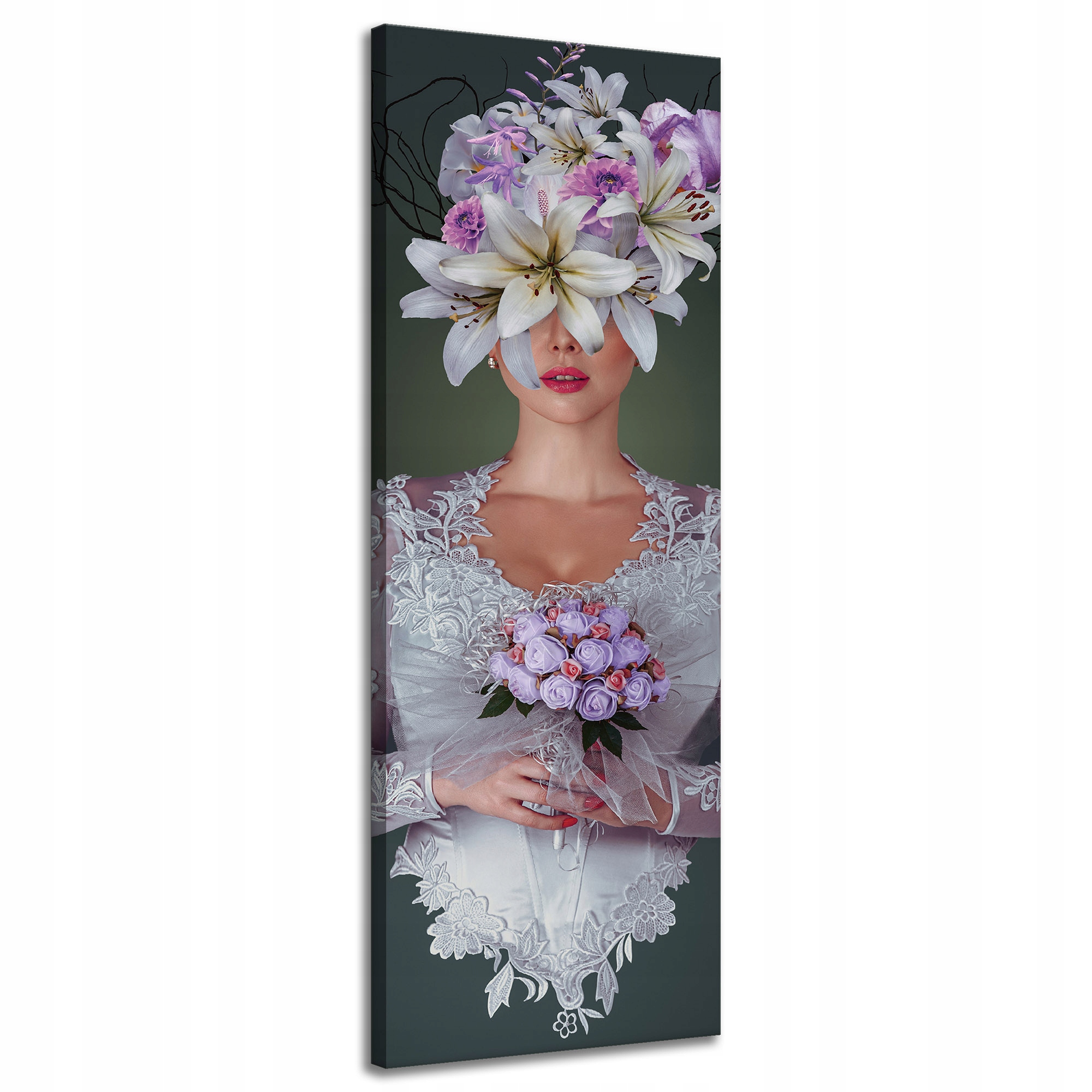 Obraz na plátně Žena v bílých šatech Příroda 40x120 cm