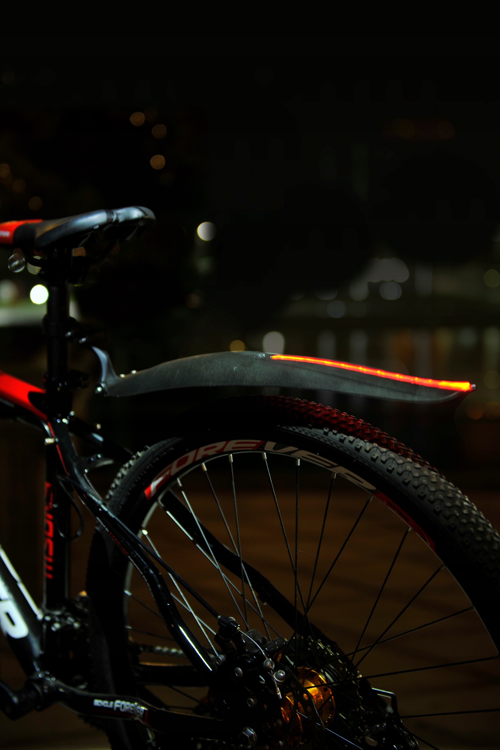 Błotnik Rowerowy Tylny z PANELEM LED 24-29" UNIWERSALNY Profex Marka Profex