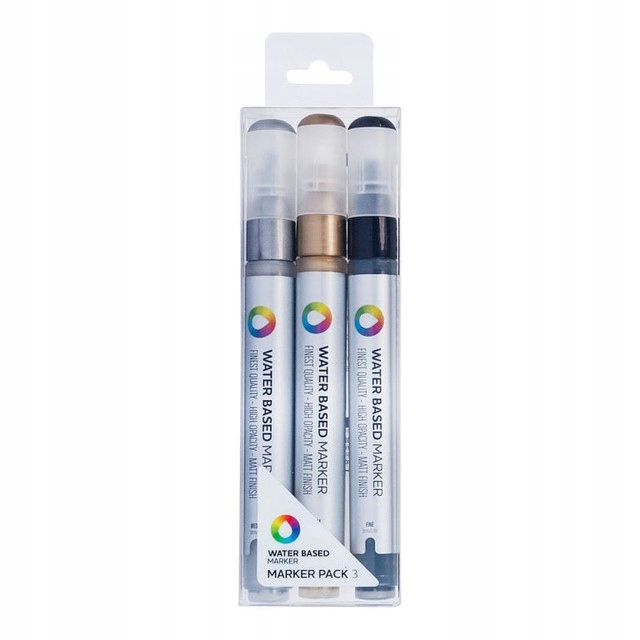 

Markery akrylowe, dekoracyjne Mtn 3mm Zestaw 3szt