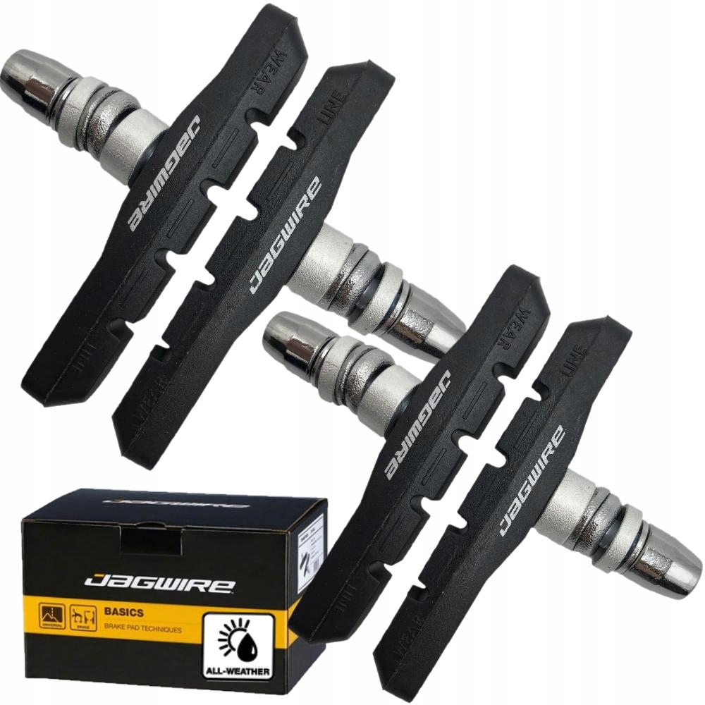 KLOCKI HAMULCOWE ROWEROWE VBRAKE JAGWIRE 2 KOMPLET