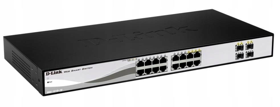 D-Link DGS-1210-16/E 16portový gigabitový chytrý Switch L2 spravovaný