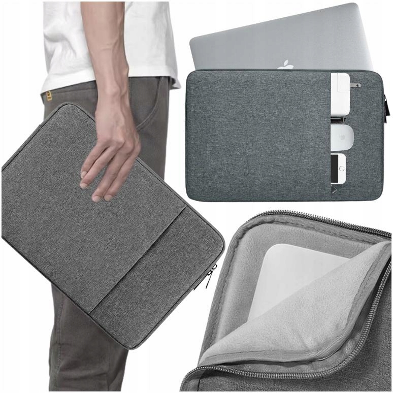 ETUI Z KIESZENIĄ POKROWIEC TORBA DO LAPTOP 15 16 MACBOOK AIR M1 M2 M3 M4