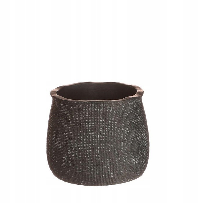 

Ceramiczna Osłonka Doniczka 11 CM Grafit Szara