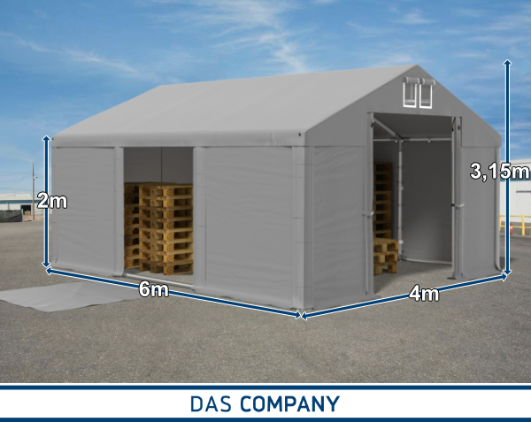 Namiot MAGNUS 4x6 magazynowy RÓŻNE KOLORY Szerokość 4 m