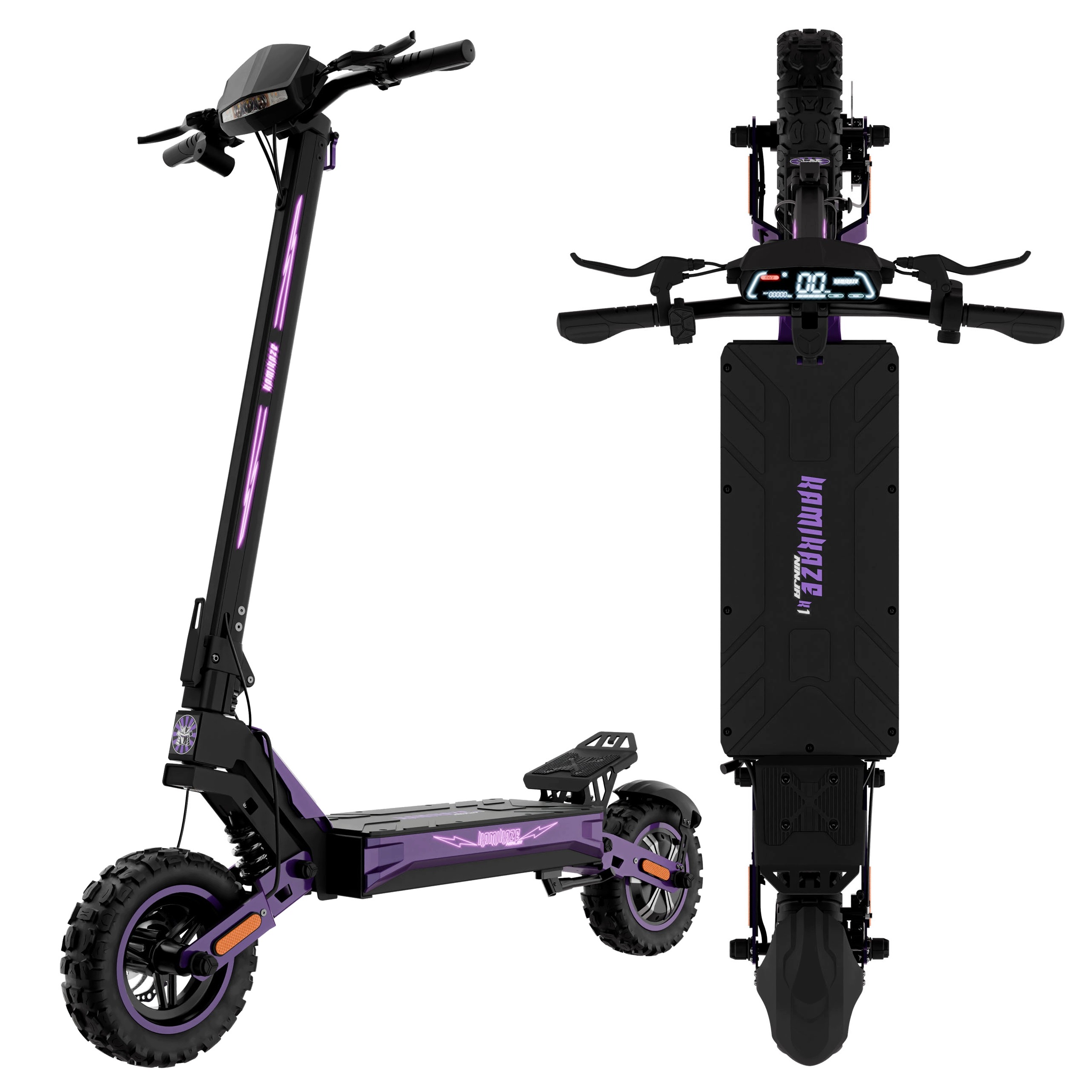 Pojazd elektryczny Kamikaze K1 Plus Ninja 1000W 60V 20Ah 60km/h 11"