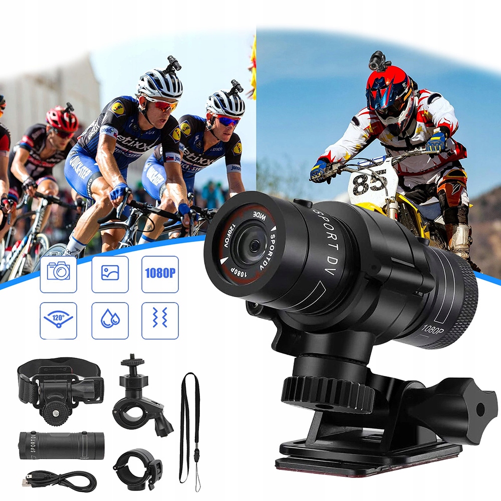 Wodoodporna Kamera Sportowa, Kamera Motocyklowa, Kamera Akcji Do Kasku