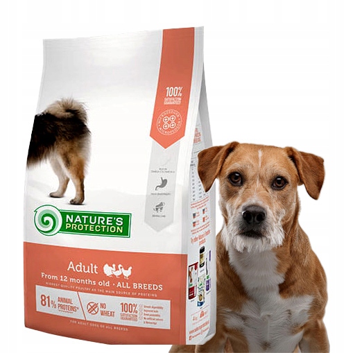 Levně Nature's Protection Adult Poultry All Breeds Suché krmivo pro psy 4 kg