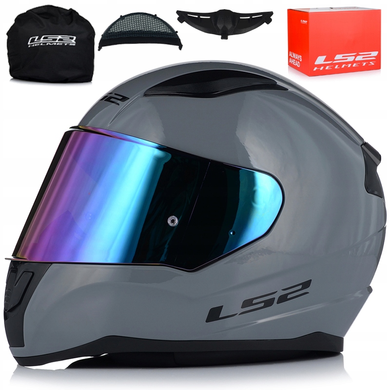 Motocyklová Prilba LS2 FF353 Rapid II Nardo Grey Ecer 22.06 Dúhové Sklo