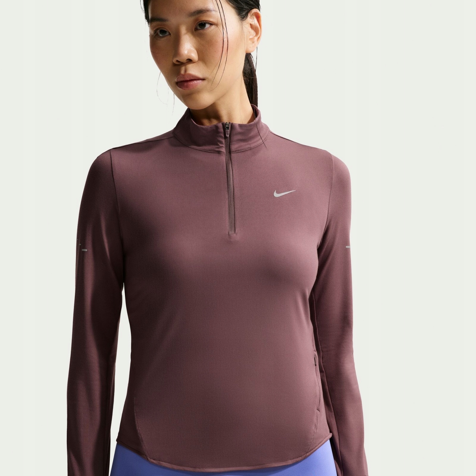 Dámské triko Nike Swift Womens Dri-FIT Uv 1/4-Zip Running Top