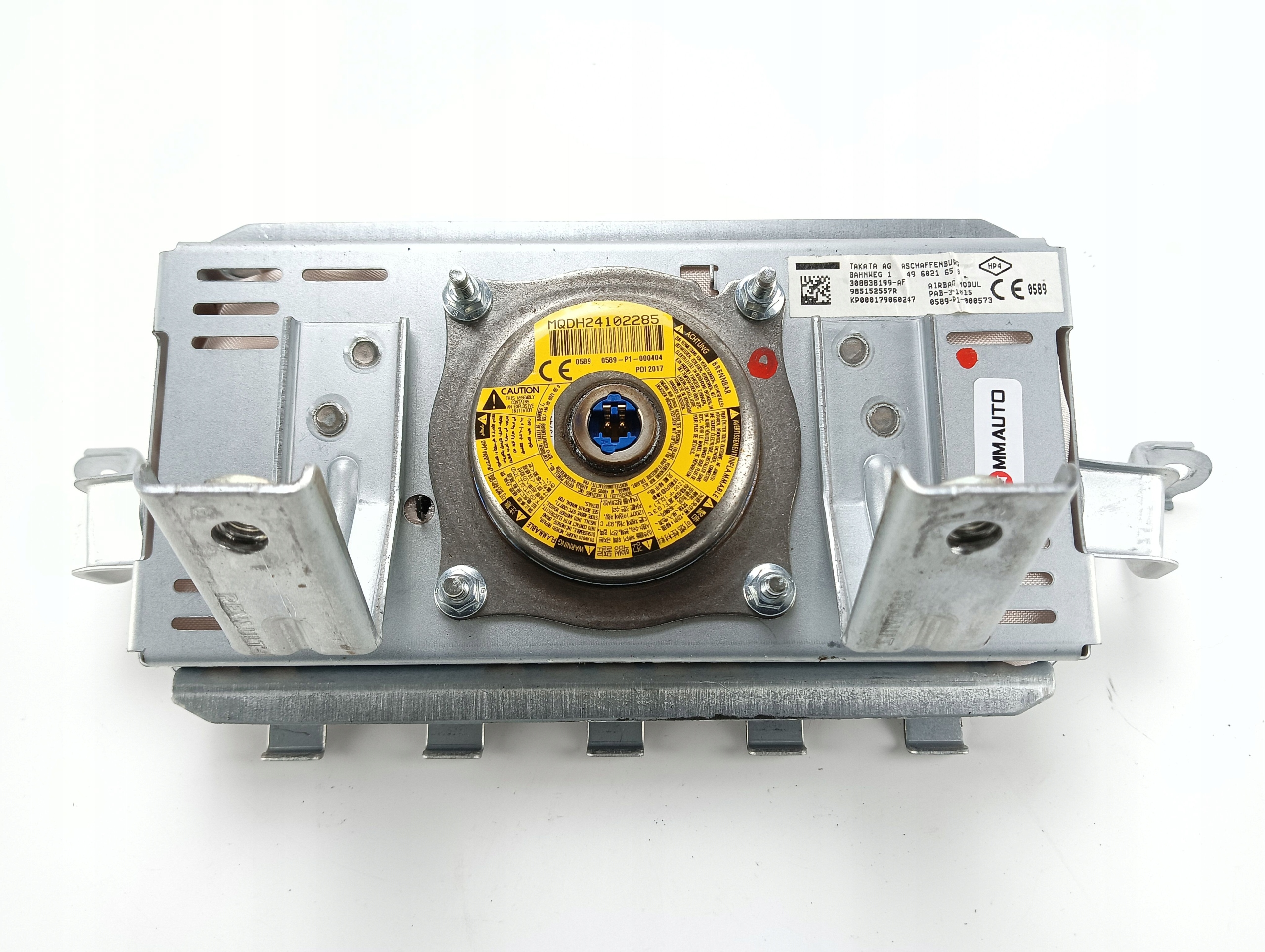 passenger airbag RENAULT KADJAR (2015-2018) 985152557R