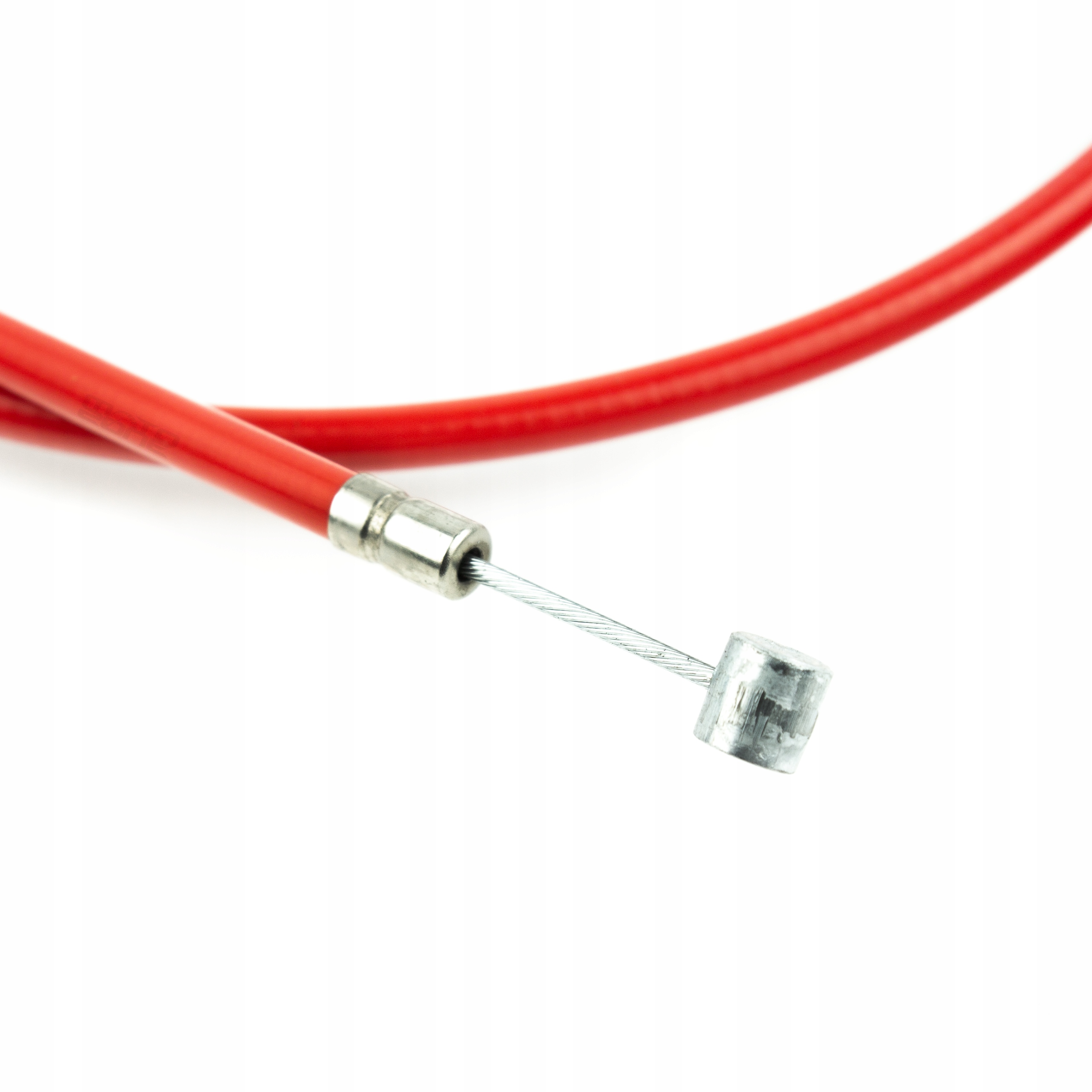 Linka hamulca rowerowa przód z pancerzem czerwona EAN (GTIN) 5906530524106