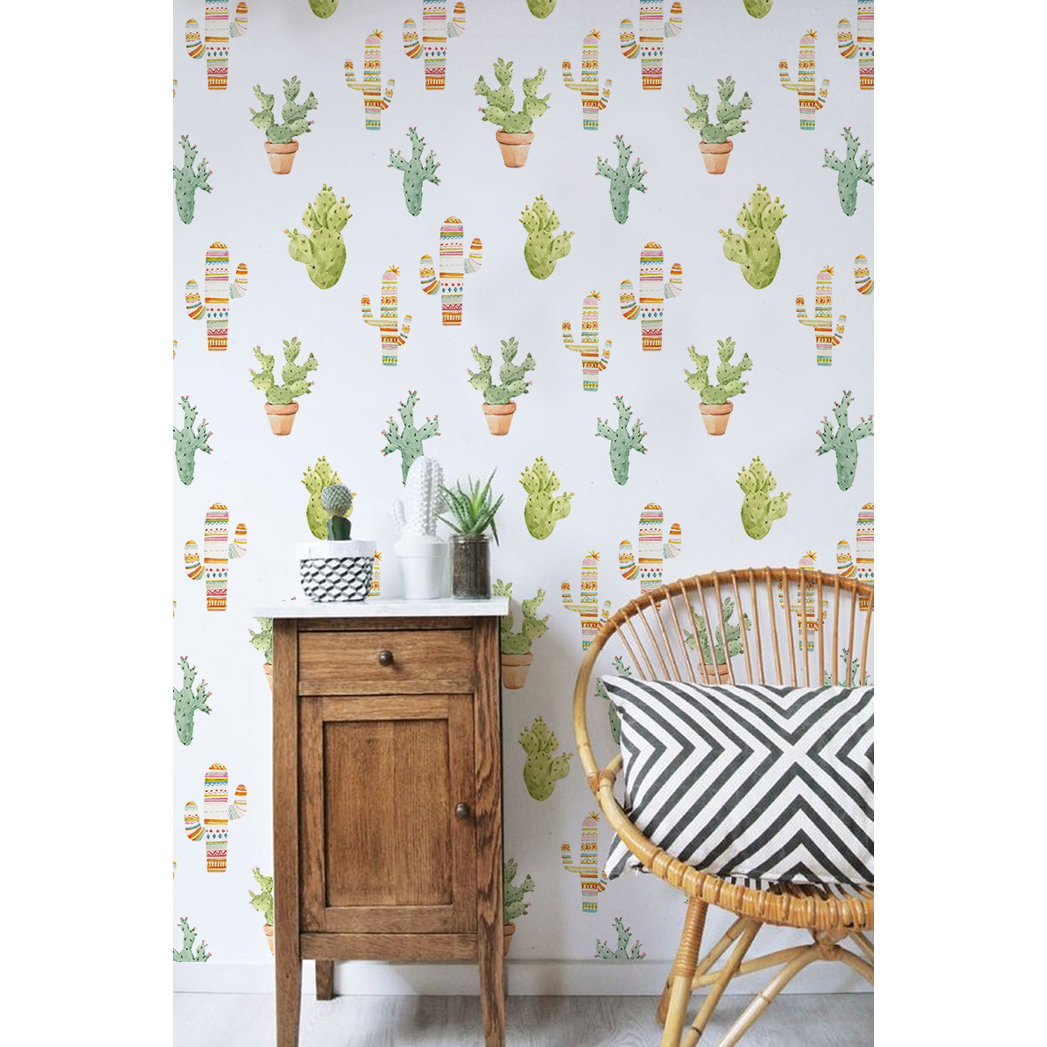 

Fototapeta na flizelinie Kaktusy styl boho 254x184