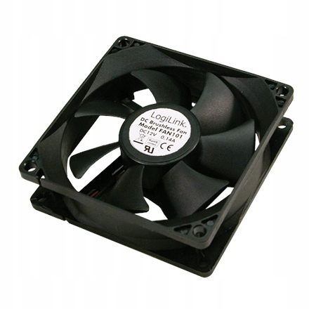 Logilink FAN103 Czarny Wentylator obudowy