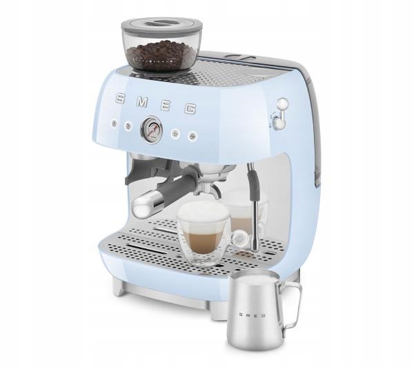 Ekspres ciśnieniowy Smeg EGF03PBEU 2,4L Kolbowy Niebieski Od Ręki Kawa