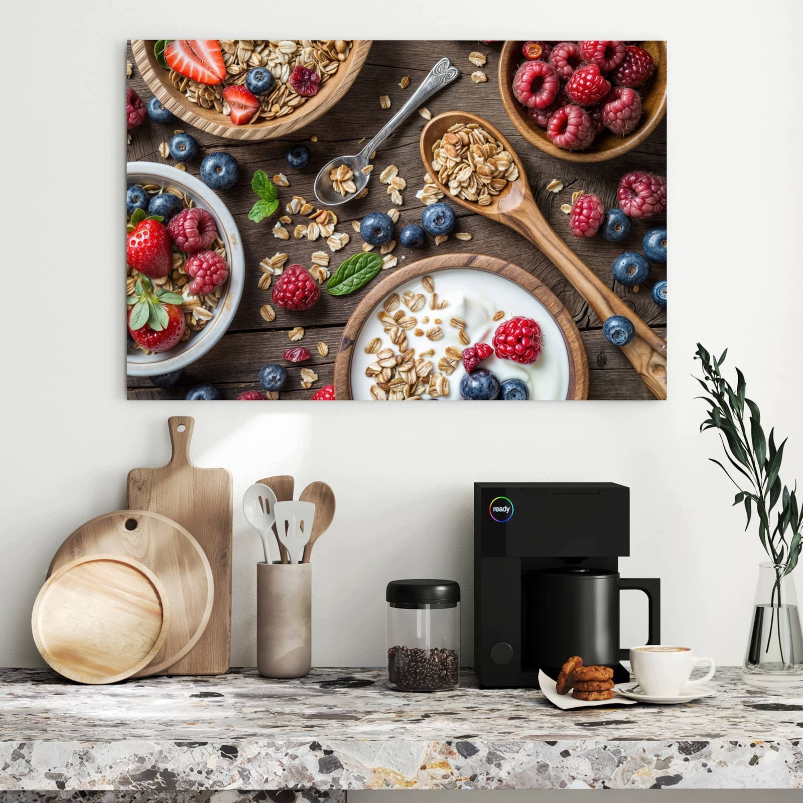 Magnetická tabule Jagodové Müsli 90 × 60 cm