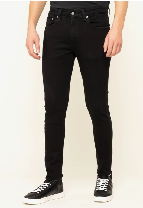 Levi's Pánské Džínové Kalhoty Černé Dlouhé Trubičky 32/32 7AA