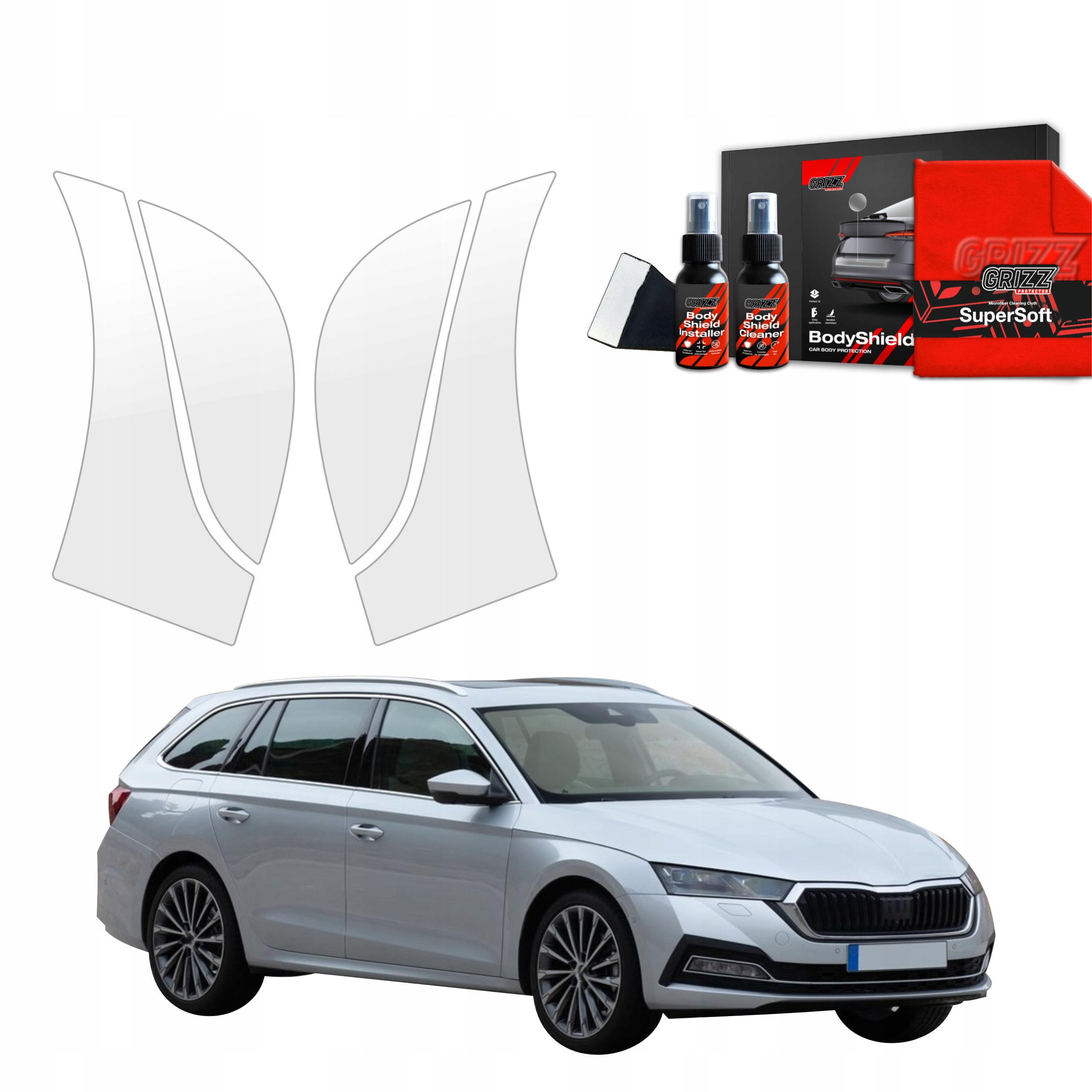 4v1 Fólie Ppf dýha na kola pro Škoda Octavia 4 Kombi (2019-2024)