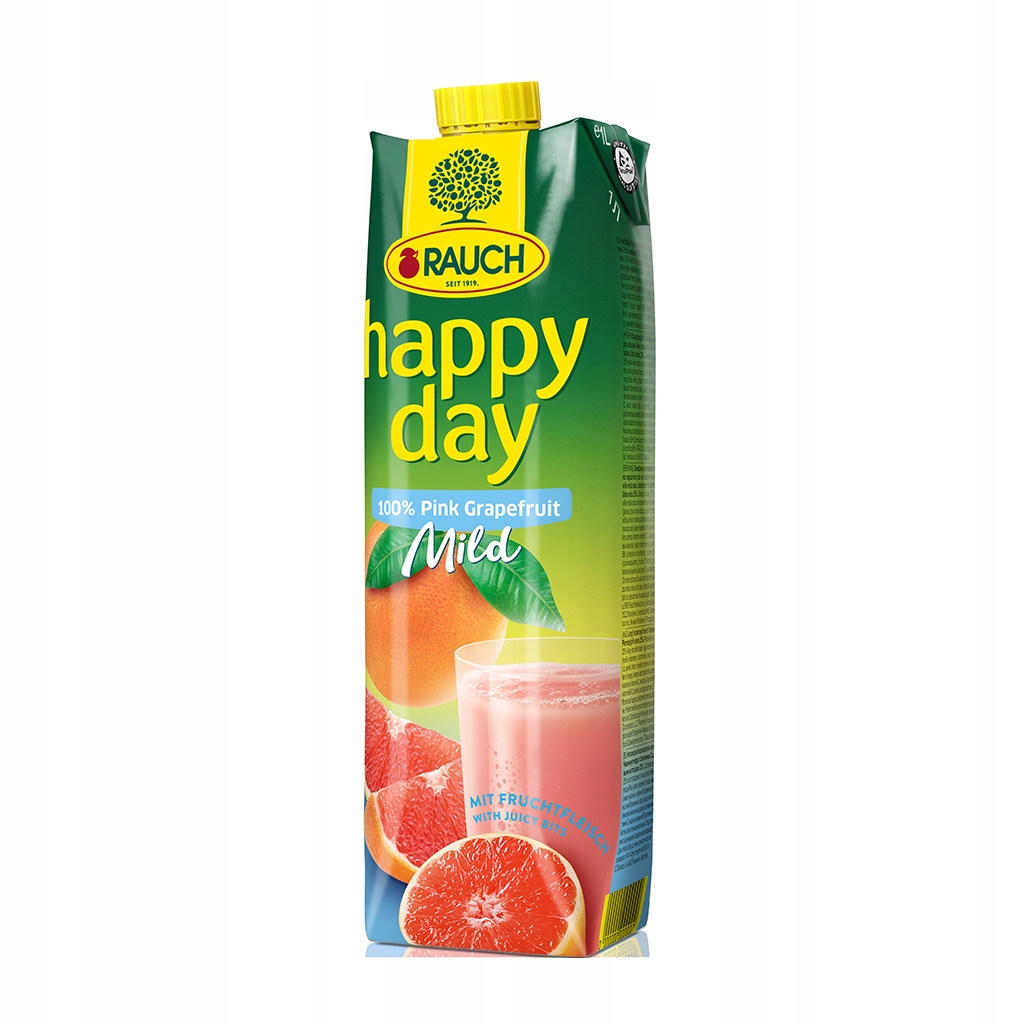 RAUCH Happy Day рожевий грейфрут 100% 1000 мл EAN (GTIN) 9008700108393