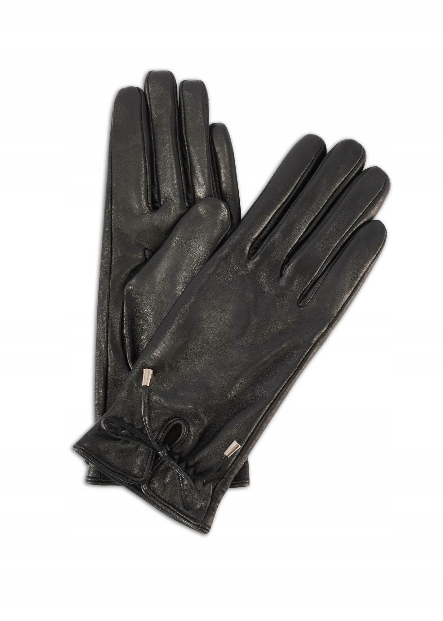 Ochnik Dámské kožené rukavice s vázáním REKDS-0021A-99(Z25) 7.0