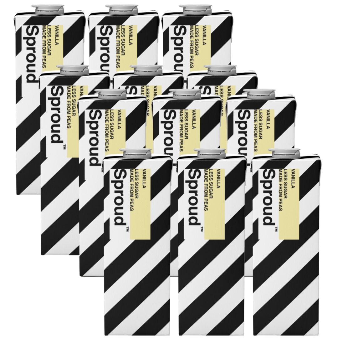 Sproud Vanilla napój roślinny waniliowy z żółtego grochu 12x1L