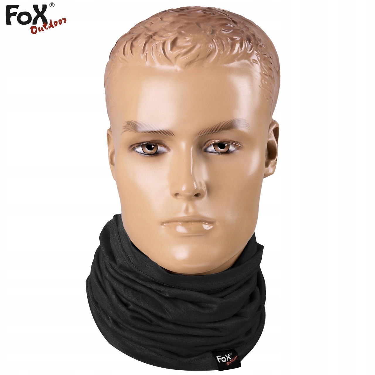 CHUSTA OCHRONNA KOMIN TERMOAKTYWNY SZAL MFH Fox WEŁNA MERINO LITE CZARNA Marka Fox Outdoor