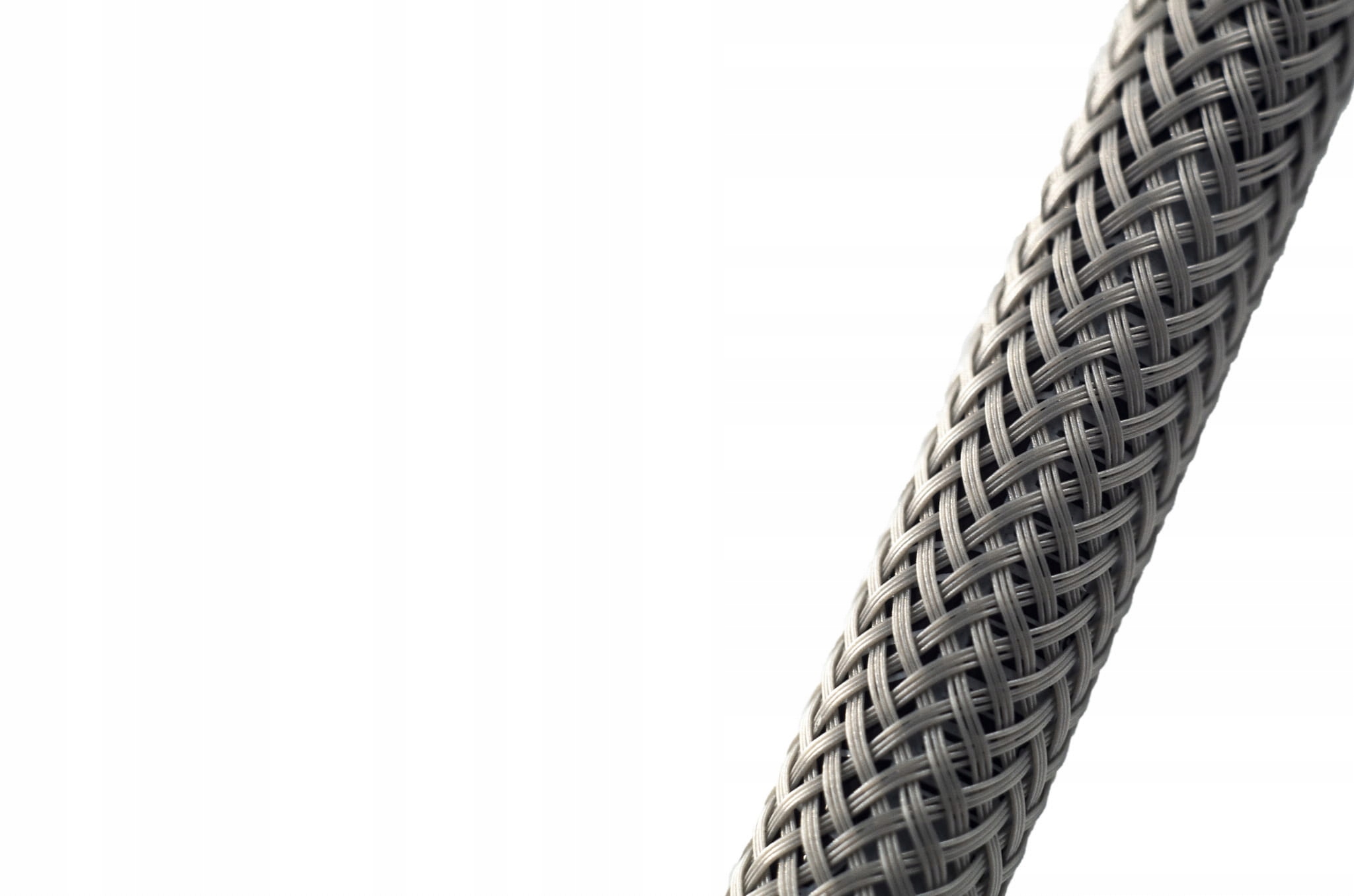 Oplot kablowy GĘSTO TKANY śr. 8 mm - szary