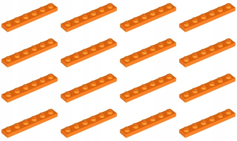 

Lego 3666 Płytka 1x6 pomarańczowa (18g) 16 szt.