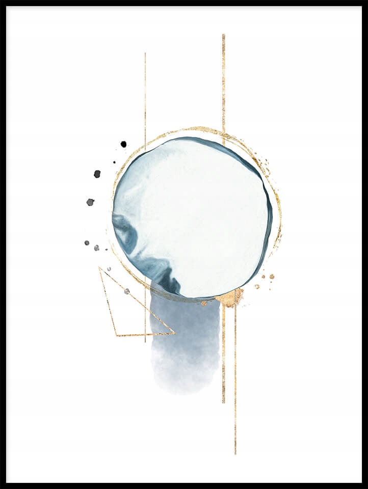 Plakaty 15x21 zestaw 3 abstrakcja geometria wzór Szerokość produktu 15 cm