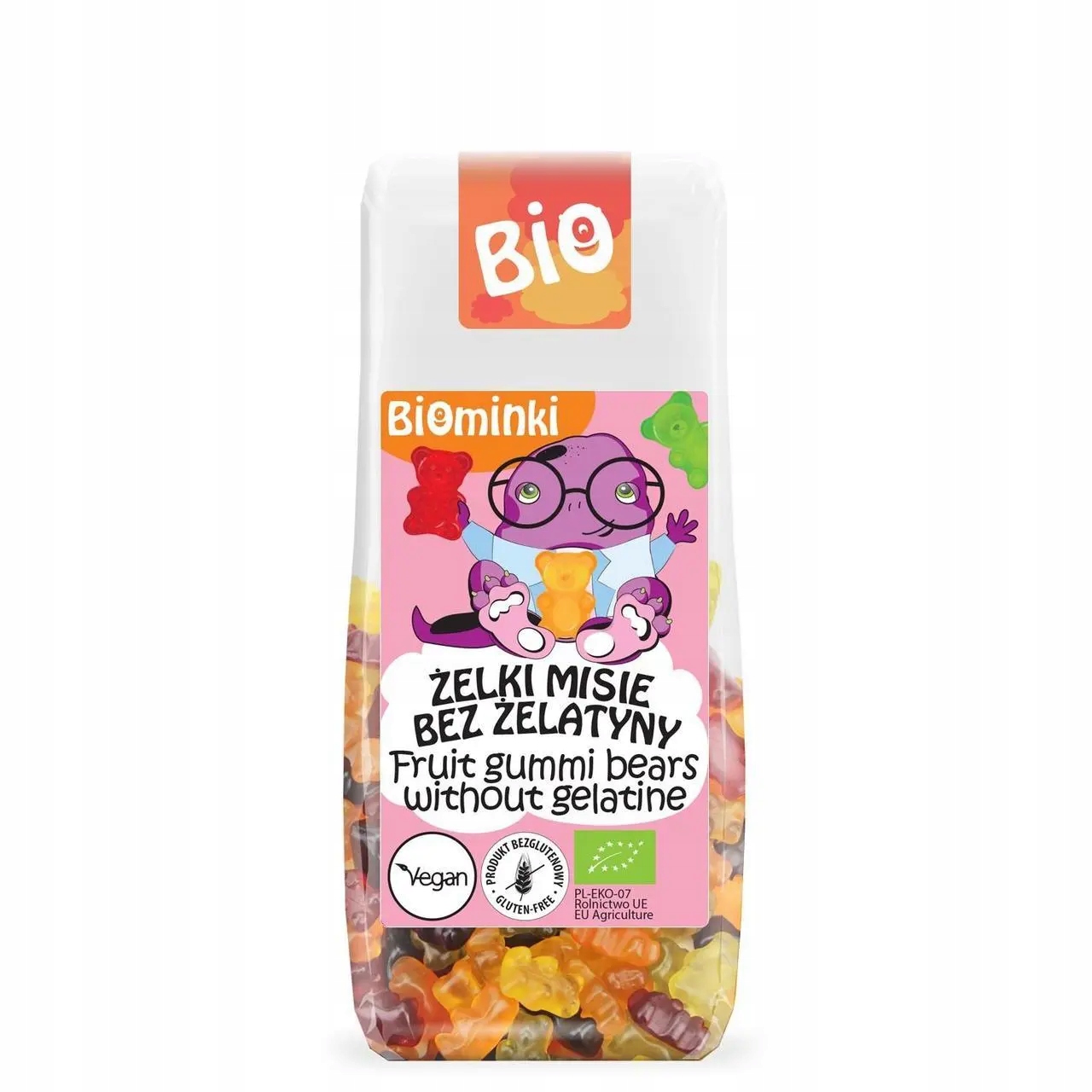 Gumoví Medvídci Bez Želatiny Bez Lepku Bio 100 g Biominki