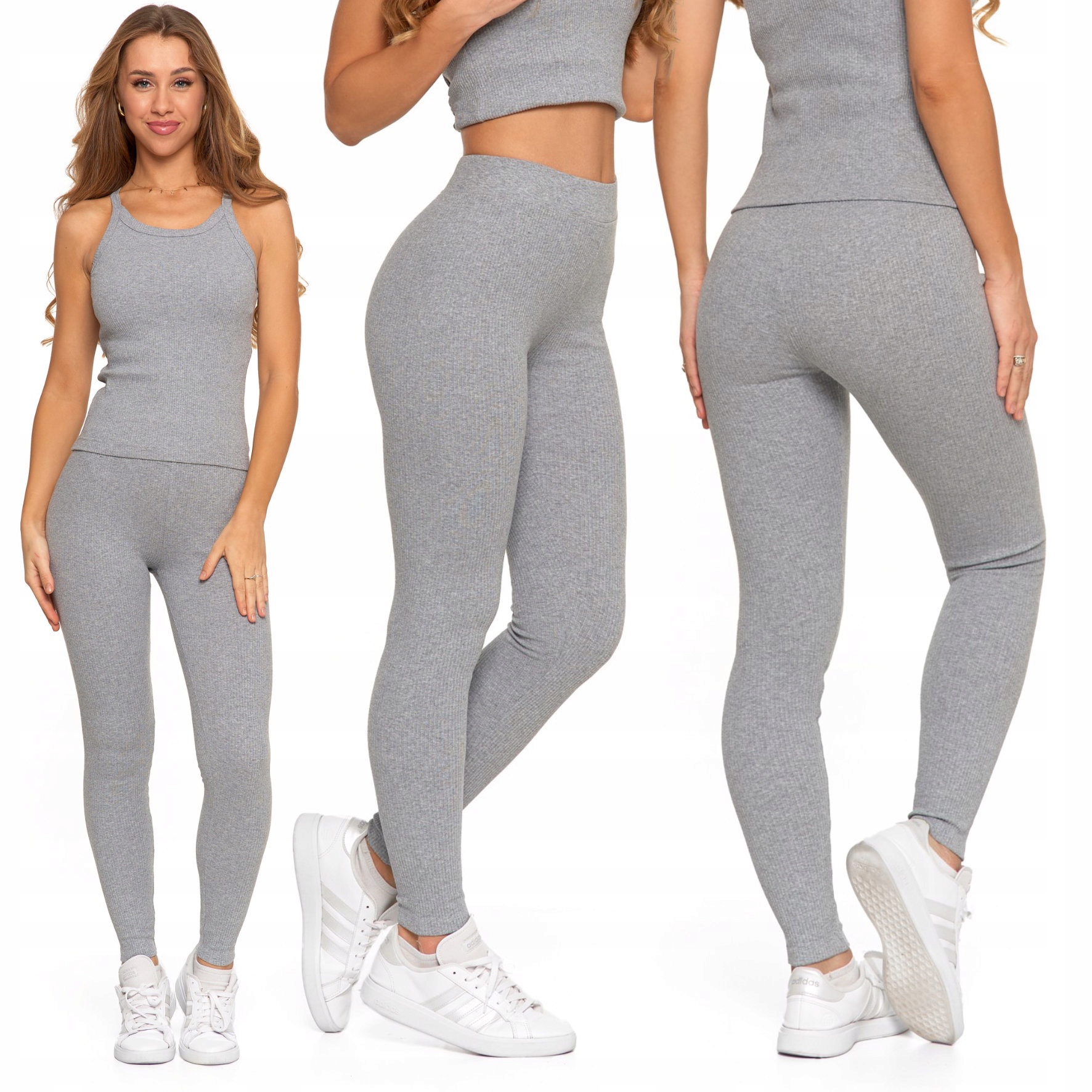 Moraj legginsy damskie długie sportowe klasyczne długa