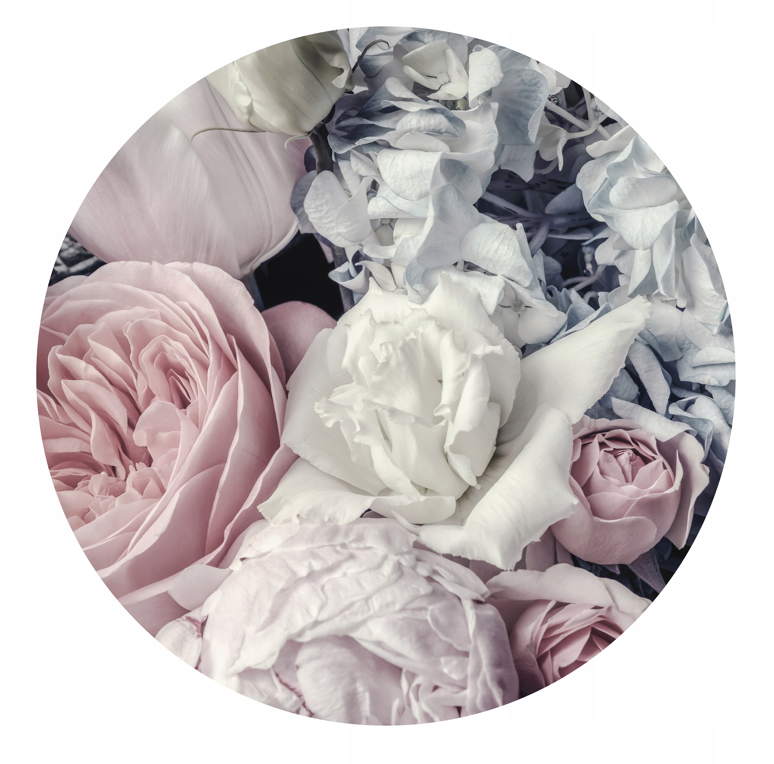 Fototapeta Kulaté Květiny do ložnice XXL 91x91