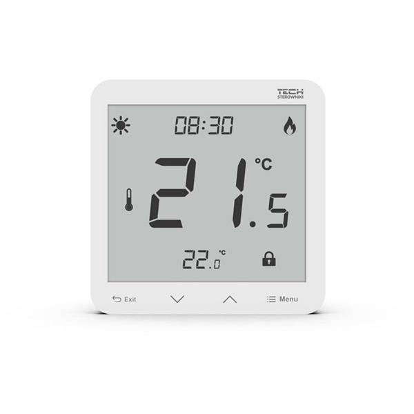 Dvoustavový podomítkový pokojový regulátor ST-297z v3 Tech s, bílý
