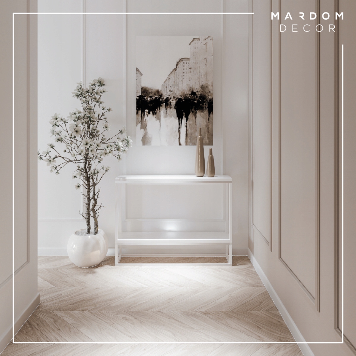 LISTWA PRZYPODŁOGOWA BIEL MARDOM POLISTYREN MD014P Szerokość 14 mm