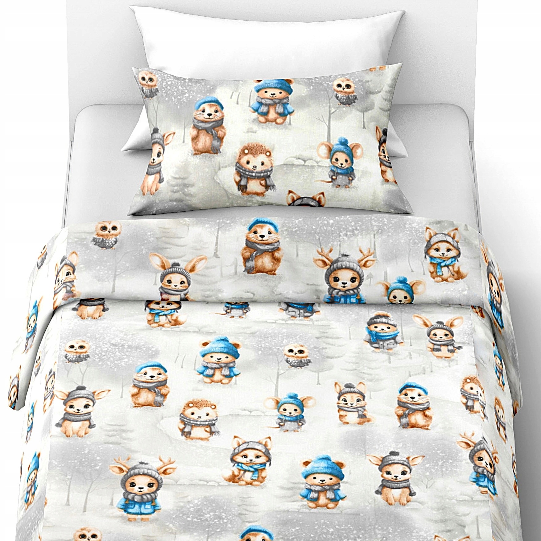 Povlečení antialergické 160x200+1x70x80 100% Přírodní Bavlna s krytým zipem