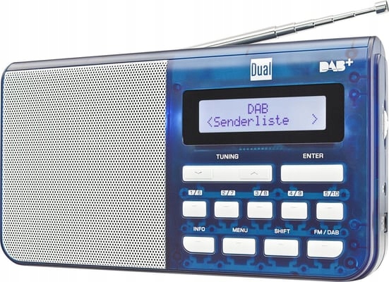 Rádio DAB +, FM Dual Dab 4,1 T na batérie