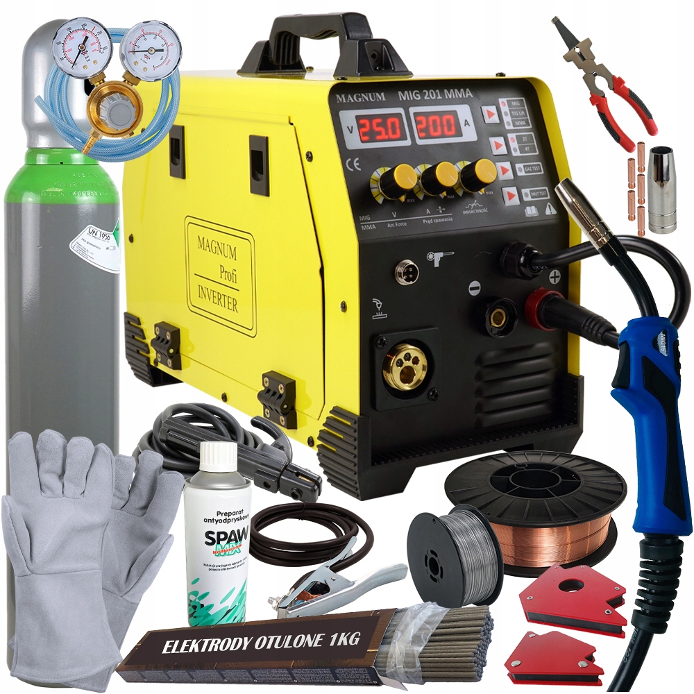 Зварювальний апарат MIGOMAT MAGNUM MIG 201 MMA TIG 200A 230V