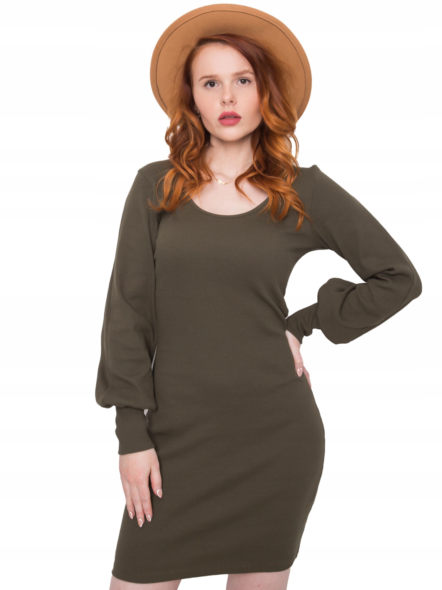 

Bawełniana Sukienka Damska dopasowana - S/m