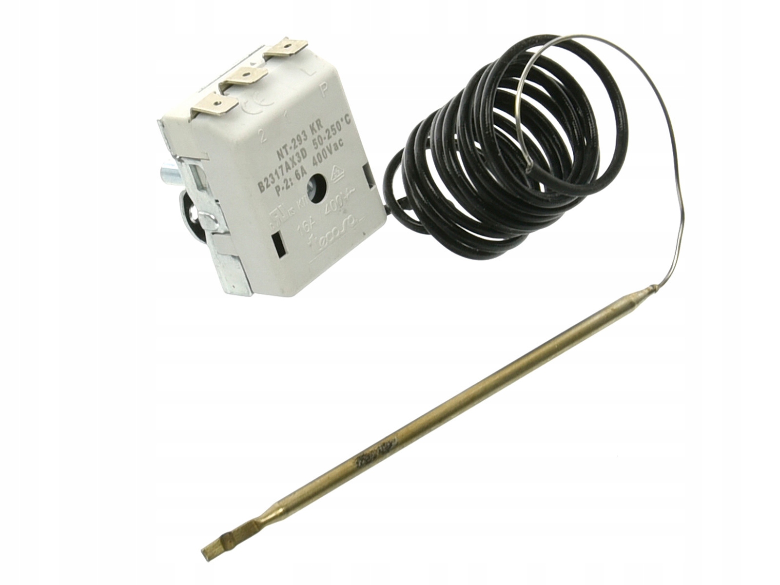 Kromet Nt 293 Kr Termostat 50-250°C 16A/400V pro troubu 000.PE-3/T