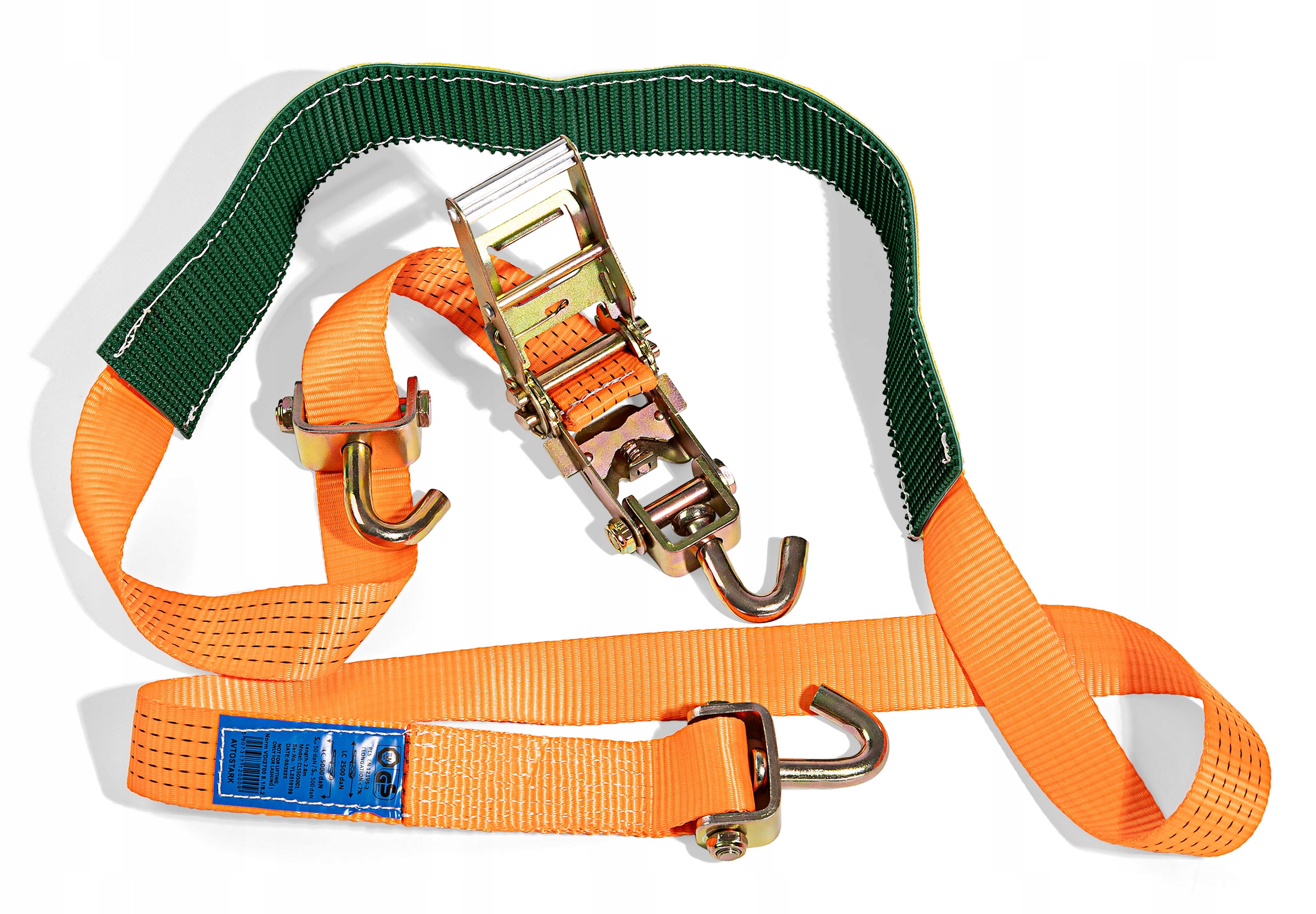 Pas lawetowy VDI 2700 8.1/8.2 z trawką hamującą 2.8m 5T